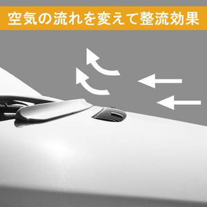 [FYRALIP] Y2 虫よけ ボンネットスポイラー 純正色塗装済 トヨタ ヴォクシー 2代目 3代目 用 外装 エアロ パーツ 両面テープ取付