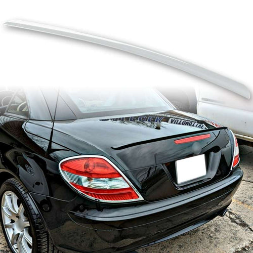 [FYRALIP] トランクスポイラー 純正色塗装済 メルセデスベンツ SLKクラス R171 ロードスター 前期 モデル用 外装 エアロ パーツ 両面テープ取付
