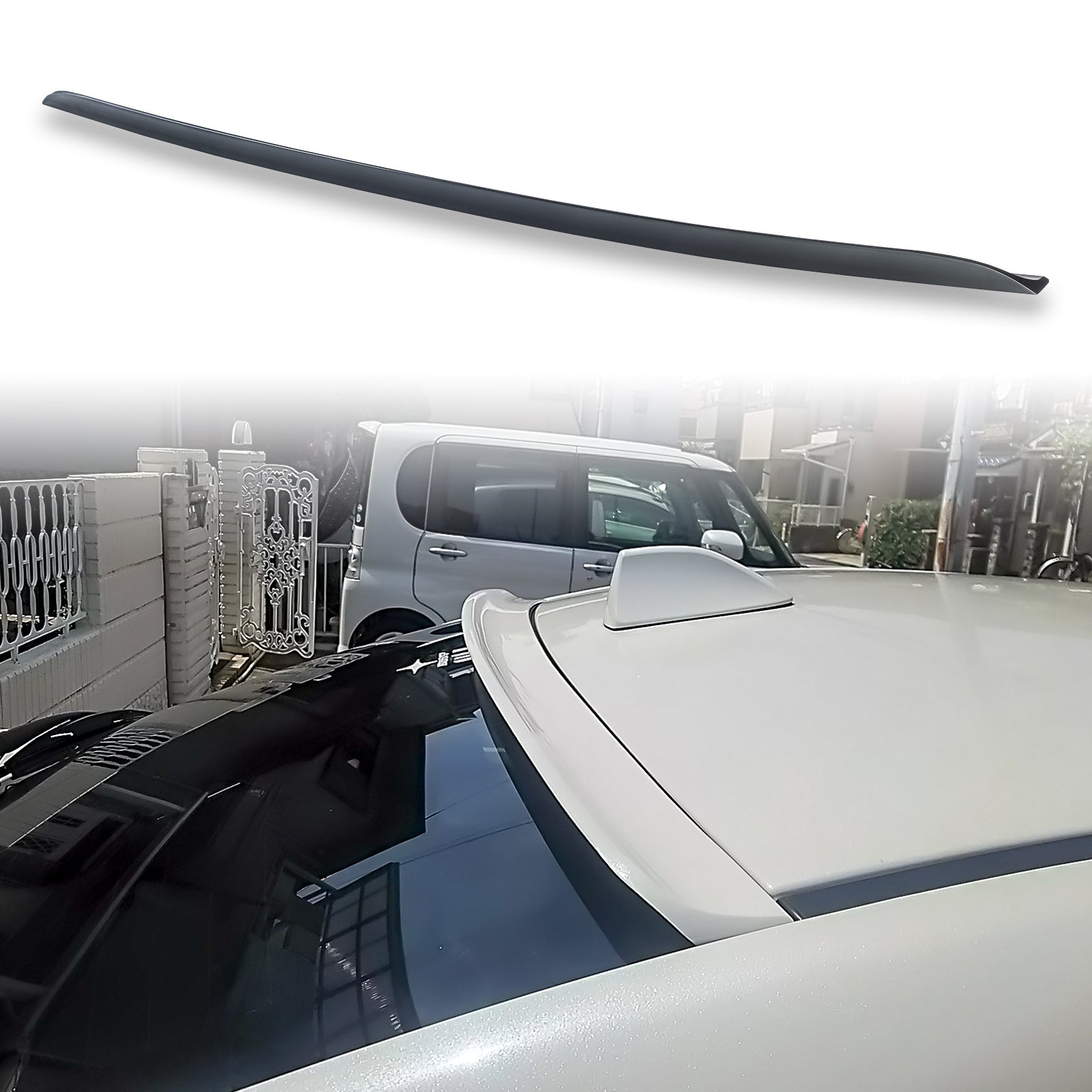 [FYRALIP] リアルーフスポイラー 未塗装 Y15R High Kickタイプ スバル用 WRX S4用 2015-2021 外装 エアロ  パーツ 両面テープ取付